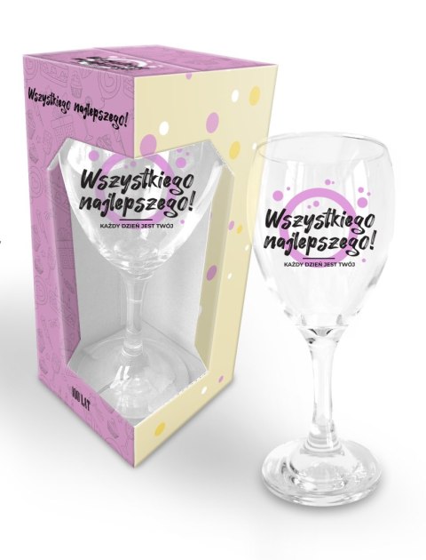 Kieliszek 220ml PINK Wszystkiego najlepszego Kieliszek 220ml PINK Wszystkiego najlepszego