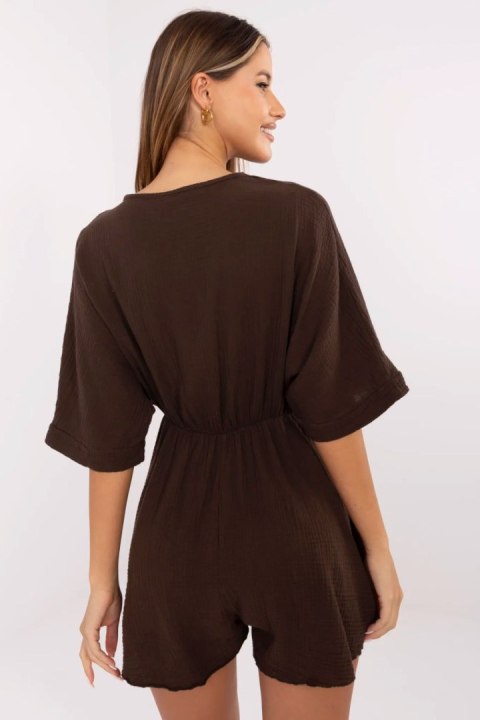 Kombinezon Model MI-KO-129150.93 Dark Brown - Italy Moda Kombinezon Model MI-KO-129150.93 Dark Brown - Italy Moda