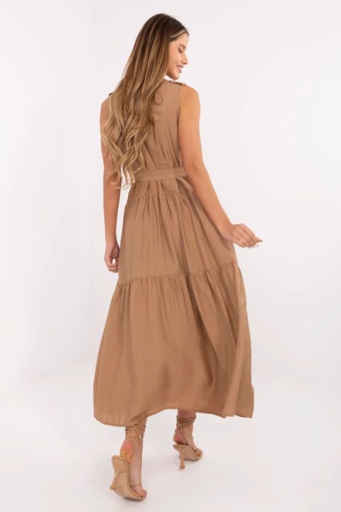 Sukienka Model MI-SK-A5032.70P Camel - Italy Moda Sukienka Model MI-SK-A5032.70P Camel - Italy Moda