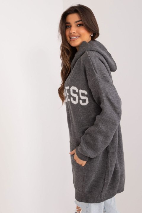 Sweter Damski Model BA-SW-0563.02 Dark Grey - Badu Sweter Damski Model BA-SW-0563.02 Dark Grey - Badu