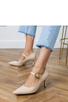 Szpilki Model Helli QQ401 Beige - PRIMO