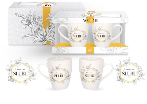 Zestaw 2 kubków 300ml Rocznica Ślubu YOU&ME Zestaw 2 kubków 300ml Rocznica Ślubu YOU&ME