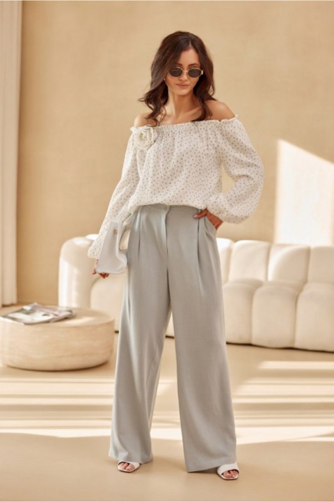 Bluzka Model Lima BLU0207-02K Beige - Roco Fashion Bluzka Model Lima BLU0207-02K Beige - Roco Fashion