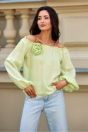 Bluzka Model Marisol LIM BLU0211 Limonka - Roco Fashion
