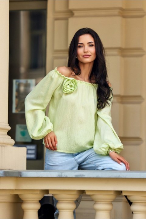 Bluzka Model Marisol LIM BLU0211 Limonka - Roco Fashion Bluzka Model Marisol LIM BLU0211 Limonka - Roco Fashion