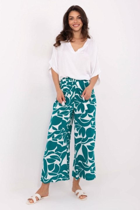 Spodnie Damskie Model D73771M62237F Dark Green - Sublevel Spodnie Damskie Model D73771M62237F Dark Green - Sublevel