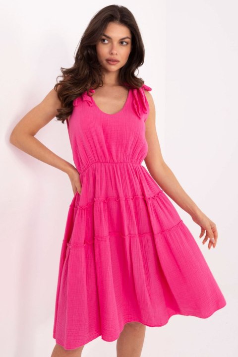 Sukienka Model MI-SK-92179.14 Dark Pink - Italy Moda Sukienka Model MI-SK-92179.14 Dark Pink - Italy Moda