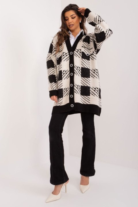 Sweter Damski Model BA-SW-0538.29 Black/Beige - Badu Sweter Damski Model BA-SW-0538.29 Black/Beige - Badu