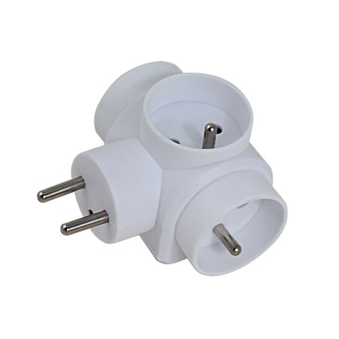 Rozgałęźnik elektryczny z uziemieniem 3 gniazda ELK302W Rozgałęźnik elektryczny z uziemieniem 3 gniazda ELK302W