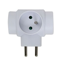Rozgałęźnik elektryczny z uziemieniem 3 gniazda ELK302W