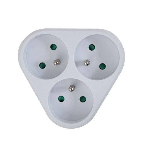 Rozgałęźnik elektryczny z uziemieniem 3 gniazda ELK303W Rozgałęźnik elektryczny z uziemieniem 3 gniazda ELK303W