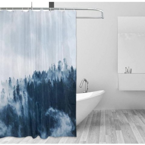 Zasłona prysznicowa, kurtyna z wydrukiem 3D, wodoodporna 200x180 cm ZPR22 Zasłona prysznicowa, kurtyna z wydrukiem 3D, wodoodporna 200x180 cm ZPR22