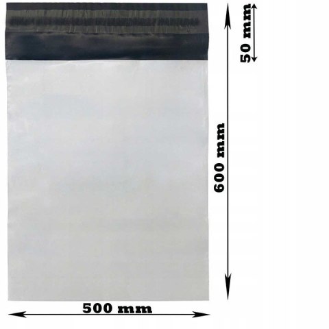 Foliopaki kurierskie Białe XL 500 x 600mm - 50 szt. 2344 Foliopaki kurierskie Białe XL 500 x 600mm - 50 szt. 2344