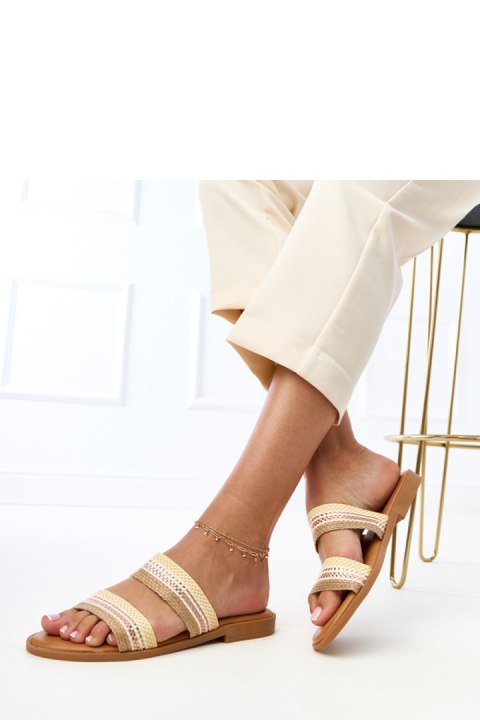 Sandał Klapki Model Rios V-2231 Beige - PRIMO Sandał Klapki Model Rios V-2231 Beige - PRIMO