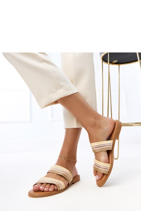 Sandał Klapki Model Rios V-2231 Beige - PRIMO Sandał Klapki Model Rios V-2231 Beige - PRIMO