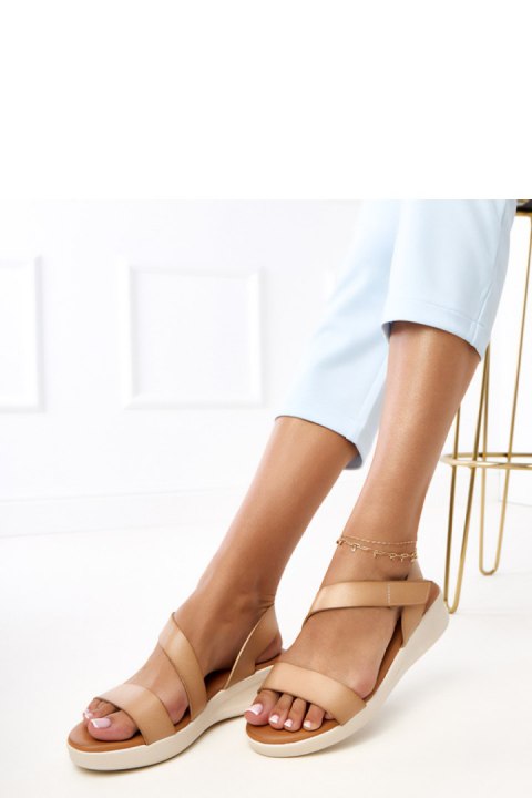Sandały Model Verkado QQ-391 Beige - PRIMO Sandały Model Verkado QQ-391 Beige - PRIMO