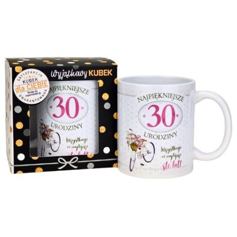 Kubek na 30 urodziny dla kobiety (rower) 3309-UR19-30 Kubek na 30 urodziny dla kobiety (rower) 3309-UR19-30