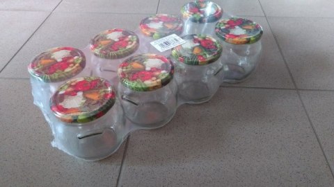 Słoik 550ml. z zakrętką 8szt baryłka TO-550 Słoik 550ml. z zakrętką 8szt baryłka TO-550