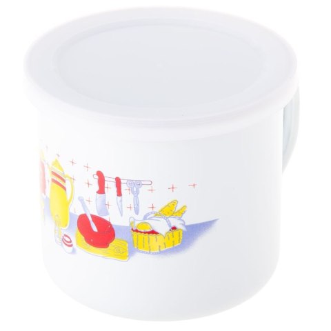 Kubek emalia z pokrywką 10cm DIA1005 Kubek emalia z pokrywką 10cm DIA1005