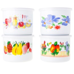 Kubek emalia z pokrywką 12cm DIA1005
