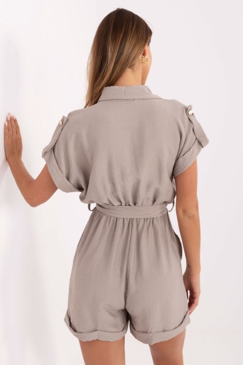 Kombinezon Model MI-KO-A5043.70 Beige - Italy Moda Kombinezon Model MI-KO-A5043.70 Beige - Italy Moda