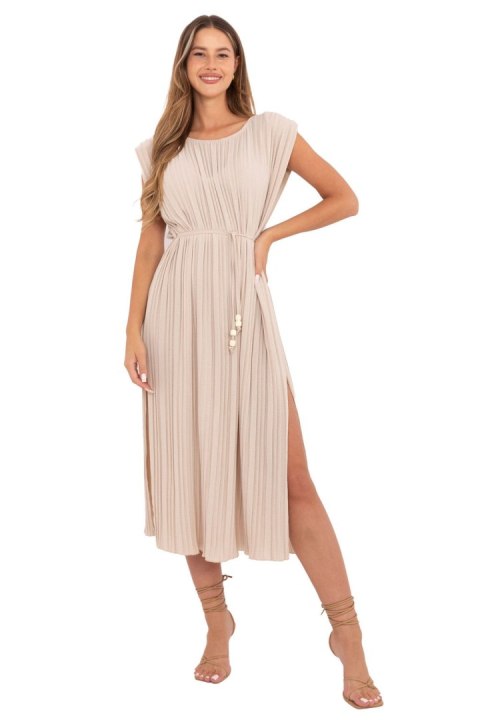 Sukienka Model DHJ-SK-21309.96 Beige - Italy Moda Sukienka Model DHJ-SK-21309.96 Beige - Italy Moda