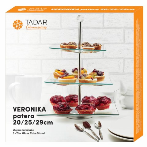 Patera szklana 3-poziomy VERONIKA Patera szklana 3-poziomy VERONIKA