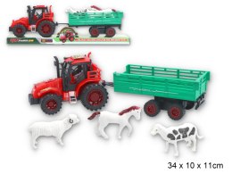 Traktor z przyczepą ze zwierzętami | G022825