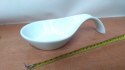Podstawka ceramiczna pod łyżkę biała porcelana