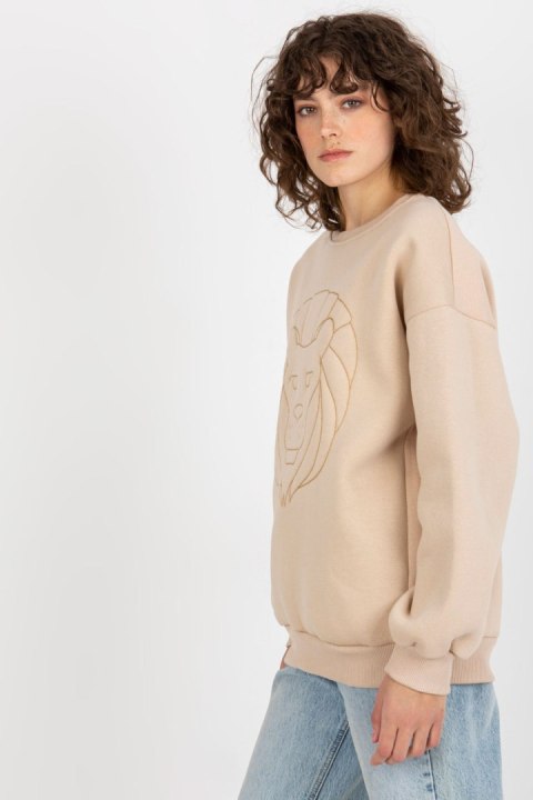 Bluza Damska Model EM-BL-617-4.41P Beige - Ex Moda Bluza Damska Model EM-BL-617-4.41P Beige - Ex Moda