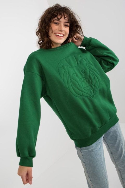 Bluza Damska Model EM-BL-617-4.41P Dark Green - Ex Moda Bluza Damska Model EM-BL-617-4.41P Dark Green - Ex Moda
