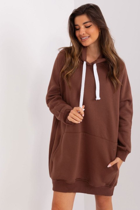 Bluza Damska Model EM-BL-704.99P Brown - Ex Moda Bluza Damska Model EM-BL-704.99P Brown - Ex Moda