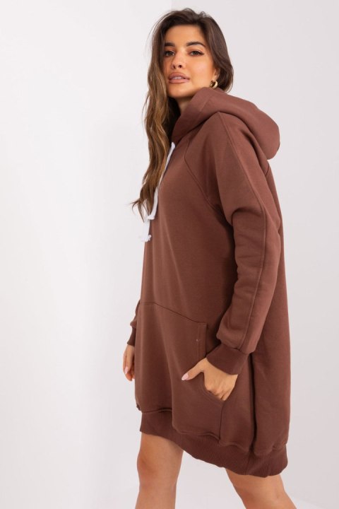 Bluza Damska Model EM-BL-704.99P Brown - Ex Moda Bluza Damska Model EM-BL-704.99P Brown - Ex Moda