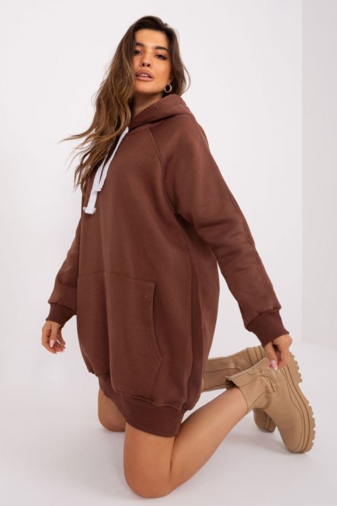 Bluza Damska Model EM-BL-704.99P Brown - Ex Moda Bluza Damska Model EM-BL-704.99P Brown - Ex Moda