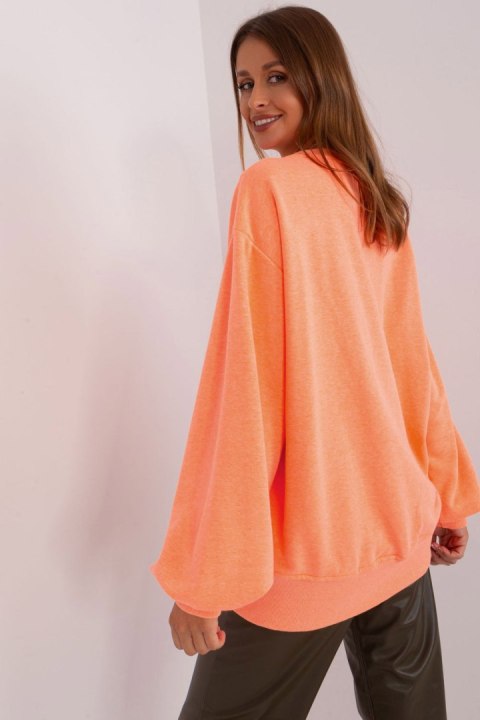 Bluza Damska Model EM-BL-716.14 Fluo Orange - Ex Moda Bluza Damska Model EM-BL-716.14 Fluo Orange - Ex Moda