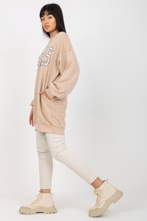 Bluza Damska Model EM-BL-U719.82P Beige - Ex Moda Bluza Damska Model EM-BL-U719.82P Beige - Ex Moda