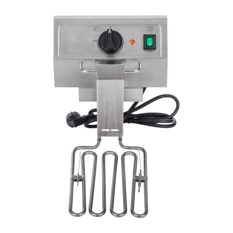 Frytownica elektryczna podwójna z kranami spustowymi termostat EGO 2x8L Frytownica elektryczna podwójna z kranami spustowymi termostat EGO 2x8L