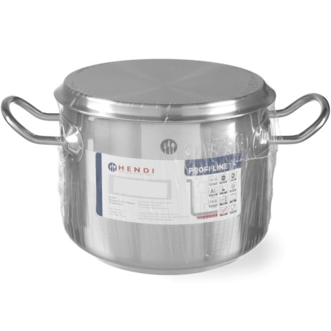 Garnek niski Profi Line z pokrywką 7,5 l śr. 280 x 120 h - Hendi 830505 Garnek niski Profi Line z pokrywką 7,5 l śr. 280 x 120 h - Hendi 830505