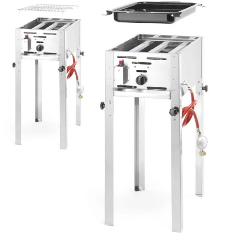 Grill gazowy z patelnią Grill Master Mini 340x540x(H)840 mm 5.8kW- Hendi 154700 Grill gazowy z patelnią Grill Master Mini 340x540x(H)840 mm 5.8kW- Hendi 154700