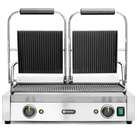 Kontakt grill kontaktowy ryflowany podwójny 3600W - Hendi 263709 Kontakt grill kontaktowy ryflowany podwójny 3600W - Hendi 263709