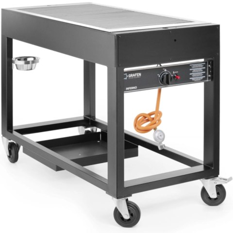 Mobilny grill gazowy Inferno ruszt 110 x 50cm 10kW - Hendi 700044 Mobilny grill gazowy Inferno ruszt 110 x 50cm 10kW - Hendi 700044