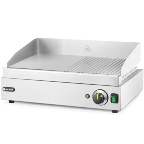 Płyta grzewcza grillowa Profi Line gładka-ryflowana do pracy ciągłej 2400W - Hendi 203156 Płyta grzewcza grillowa Profi Line gładka-ryflowana do pracy ciągłej 2400W - Hendi 203156