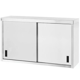 Szafka wisząca ścienna stalowa do kuchni z drzwiami suwanymi 100x60x30cm - Hendi 811207
