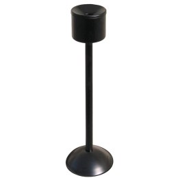 Popielniczka samogasnąca wolnostojąca na słupku wewnętrzna czarna śr. 15cm wys. 86cm