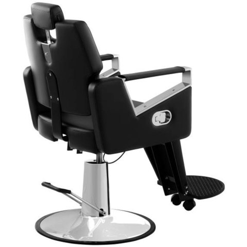 Profesjonalny fotel fryzjerski barberski z podnóżkiem obrotowy TURIN Physa czarny Profesjonalny fotel fryzjerski barberski z podnóżkiem obrotowy TURIN Physa czarny