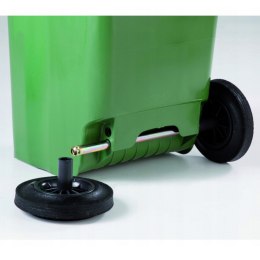 Pojemnik kubeł kosz na odpady i śmieci Europlast Austria - brązowy 120L BIO + RUSZT