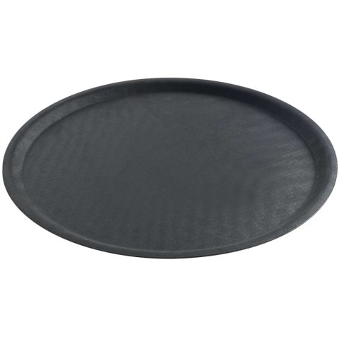 Taca kelnerska antypoślizgowa okrągła śr. 40cm - czarna Taca kelnerska antypoślizgowa okrągła śr. 40cm - czarna