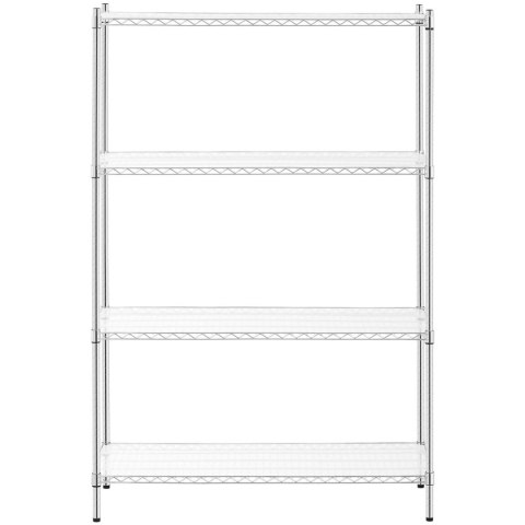 Regał warsztatowy chromowany ażurowy 4 półki + 4 maty do 1 t 1000 kg 120x45x180 cm Regał warsztatowy chromowany ażurowy 4 półki + 4 maty do 1 t 1000 kg 120x45x180 cm