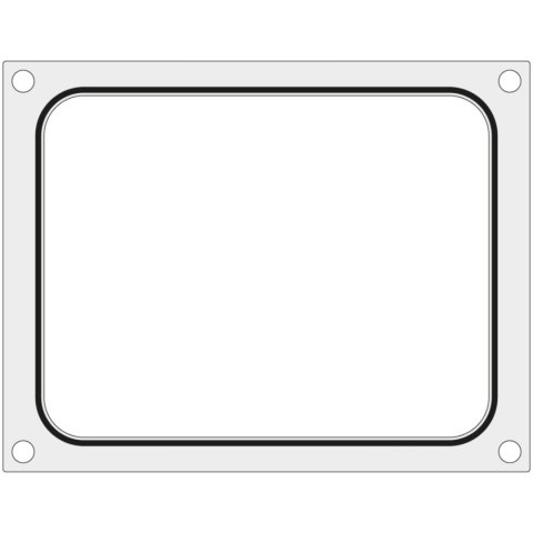 Matryca forma do zgrzewarek MCS na tackę bez podziału 227x178 mm - Hendi 805442