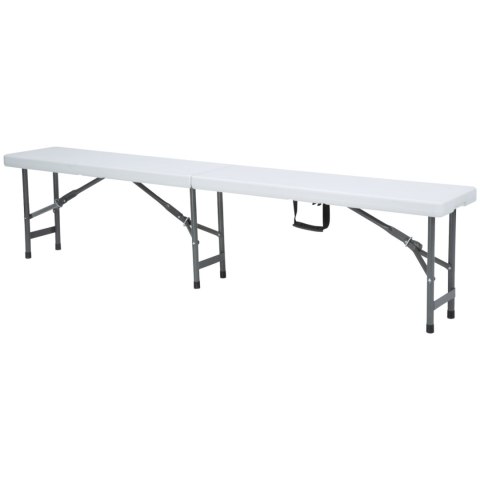 Ławka cateringowa składana biała 1830 x 300 x 430 mm - Hendi 811191 Ławka cateringowa składana biała 1830 x 300 x 430 mm - Hendi 811191
